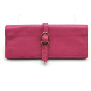 Jewelry Travel Roll Case Organizer With Buckle Closure Faux Leather